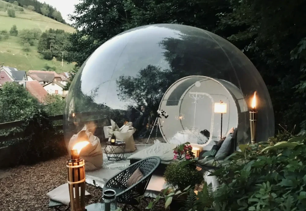 outdoor garden bubble tent