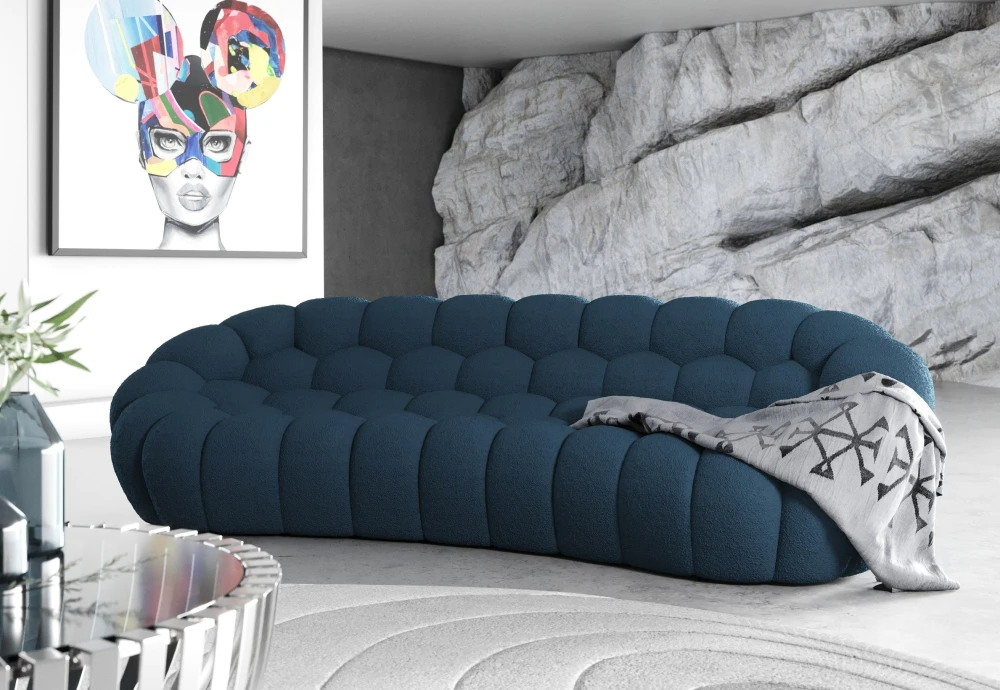 blue bubble couch